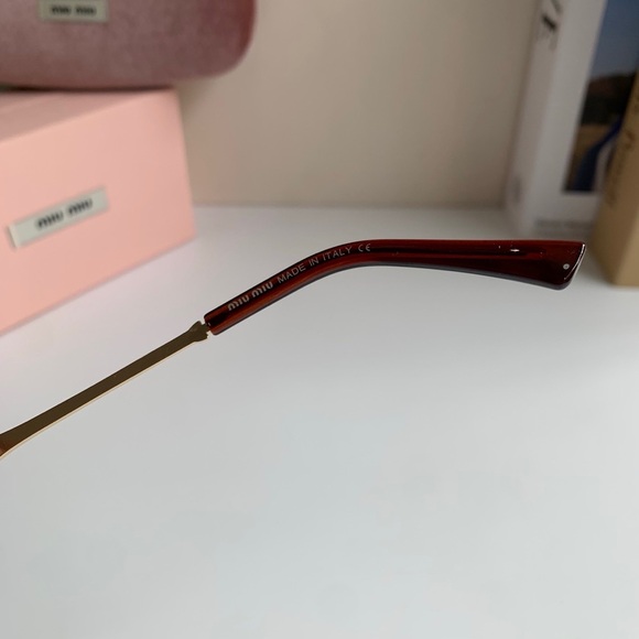 Miu Miu Sunscreen Small Round Frame Sunglasses main image 6